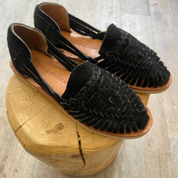 Mapache Chaussures TressÃ©es Femme Sandale Huarache En Cuir Tressé