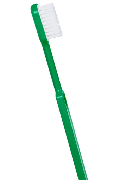 Brosse à dents rechargeable Caliquo couleur verte, poils souple.