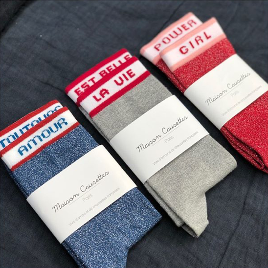 Lots de 3 chaussettes made in France Maison causette