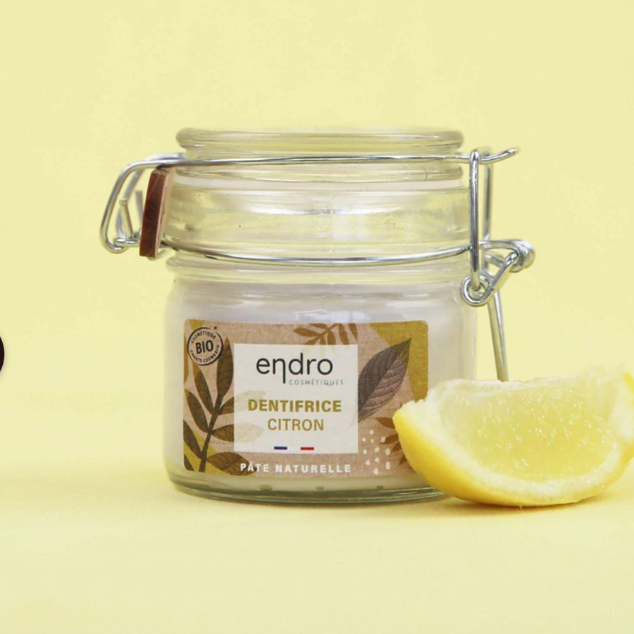 Déodorant endro zeste citronnée dans bocal en verre zéro déchet