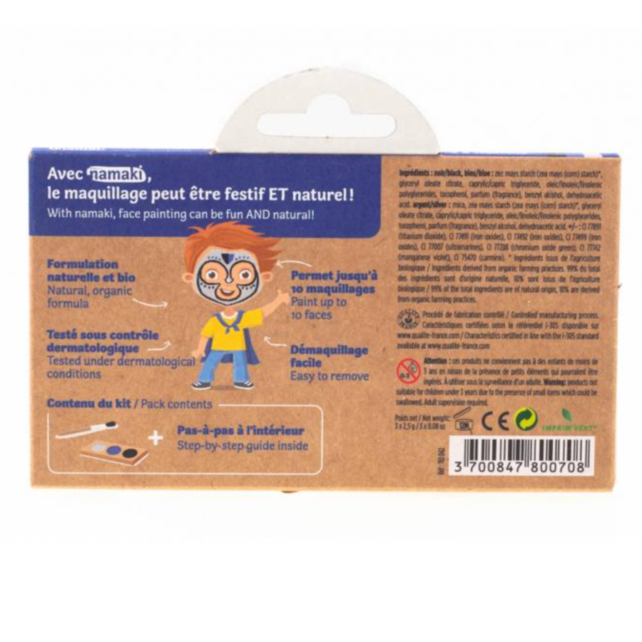 Kit de maquillage chevalier et super héros