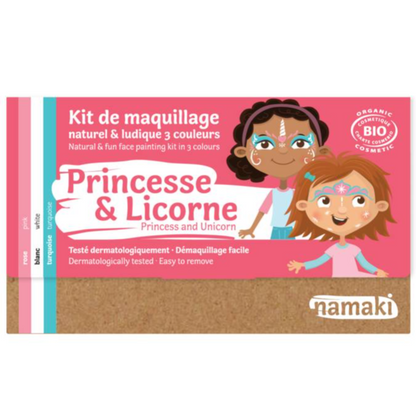 Maquillage déguisement bio et naturel princesse et licorne