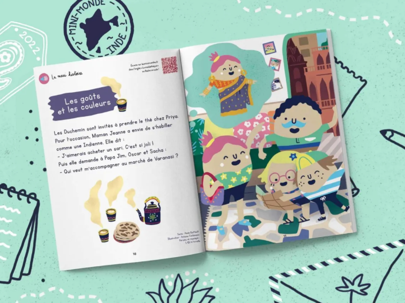 Carnet de voyage les mini mondes Inde 1-3 ans