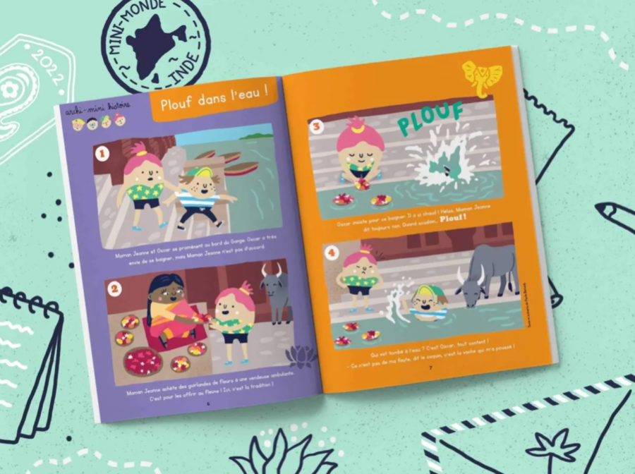 Carnet de voyage les mini mondes Inde 1-3 ans