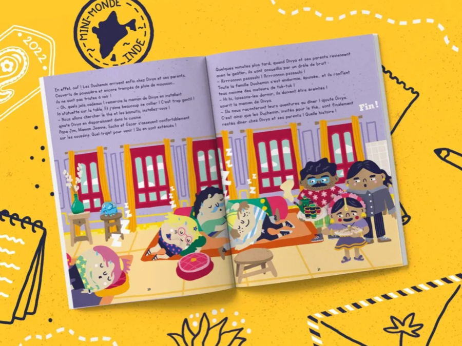 Carnet de voyage les mini mondes Inde 4-7 ans