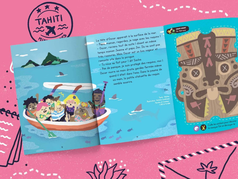 Carnet de voyage Les mini mondes Tahiti 2-3 ans