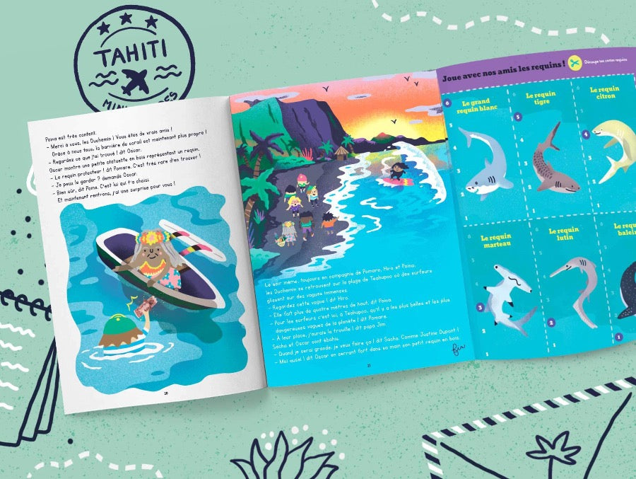 Carnet de voyage Les mini mondes Tahiti 4-7 ans