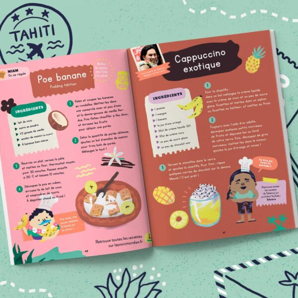 Carnet de voyage Les mini mondes Tahiti 4-7 ans
