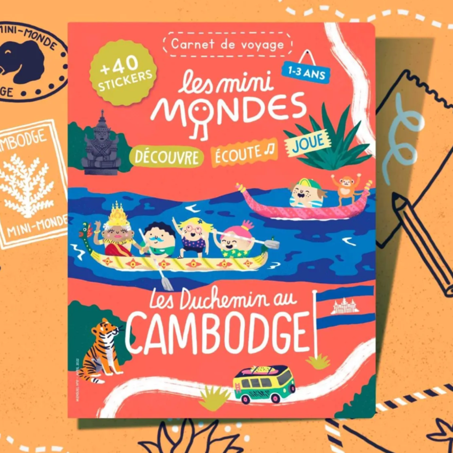 Magazine de voyage Cambodge 1-3 ans Les minis mondes