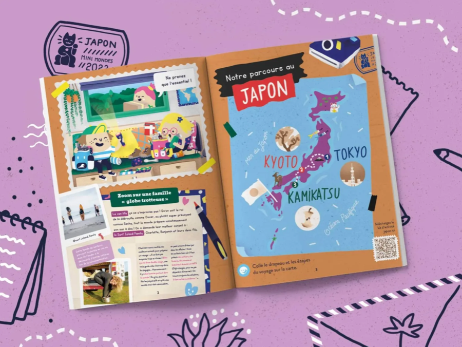 Magazine de voyage Japon 1-3 ans Les minis mondes
