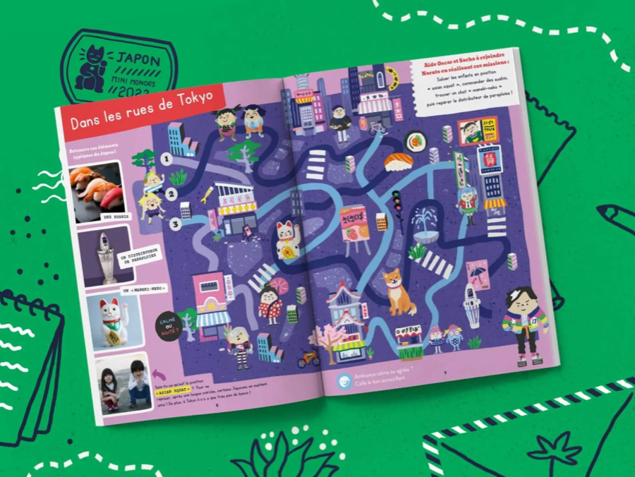 Magazine de voyage Japon 4-7 ans Les minis mondes