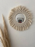 Miroir en macramé