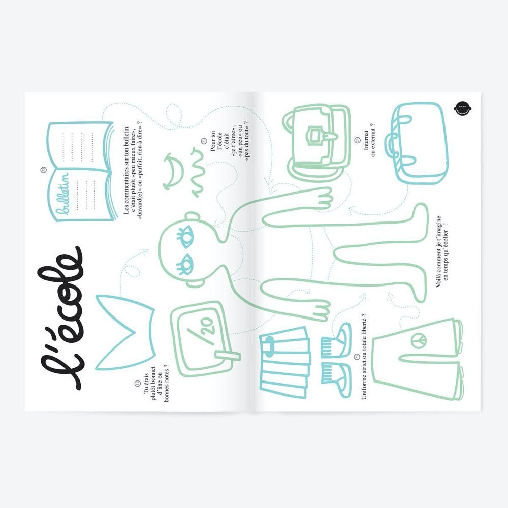 Papi, mamie et moi, livre à remplir à 2