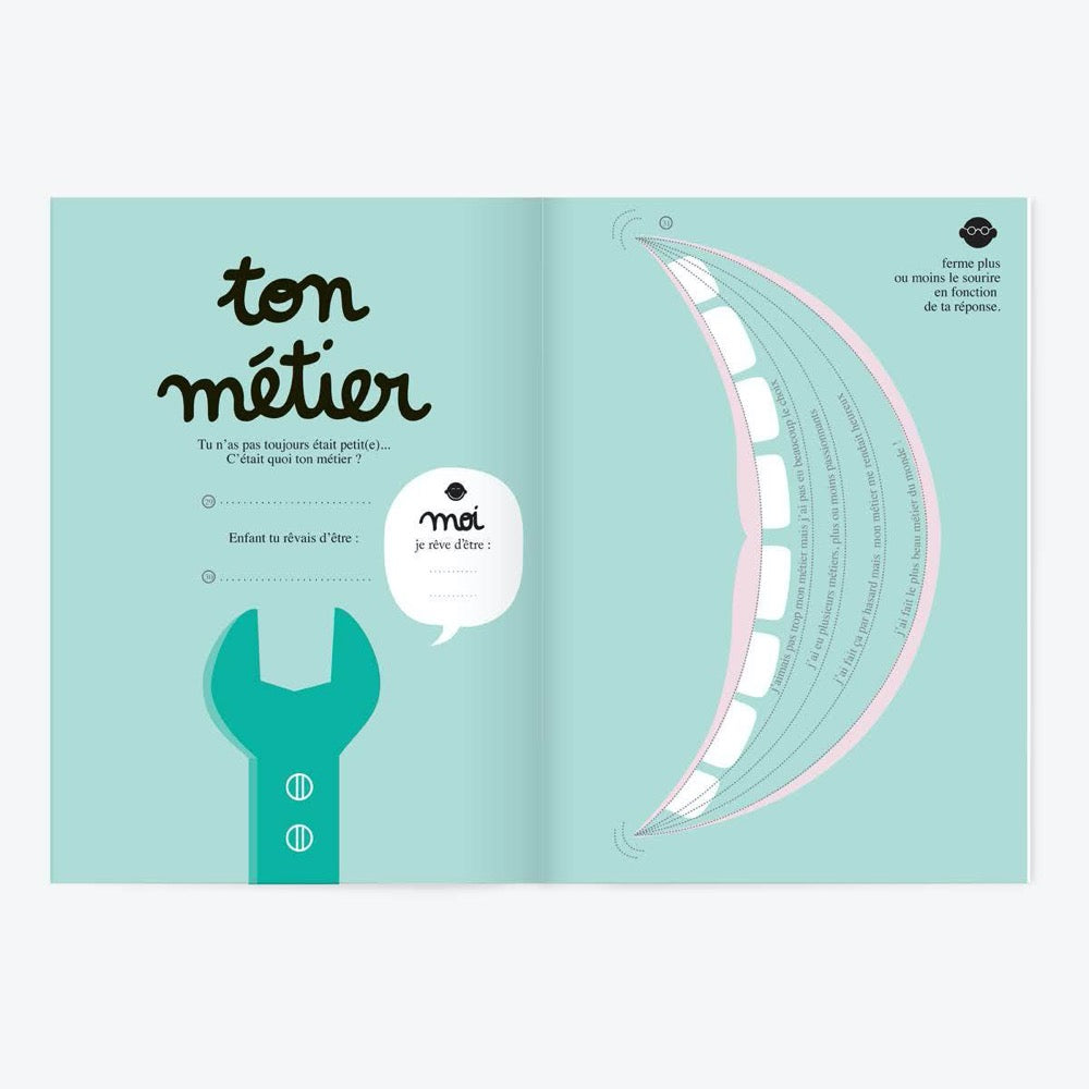 Papi, mamie et moi, livre à remplir à 2