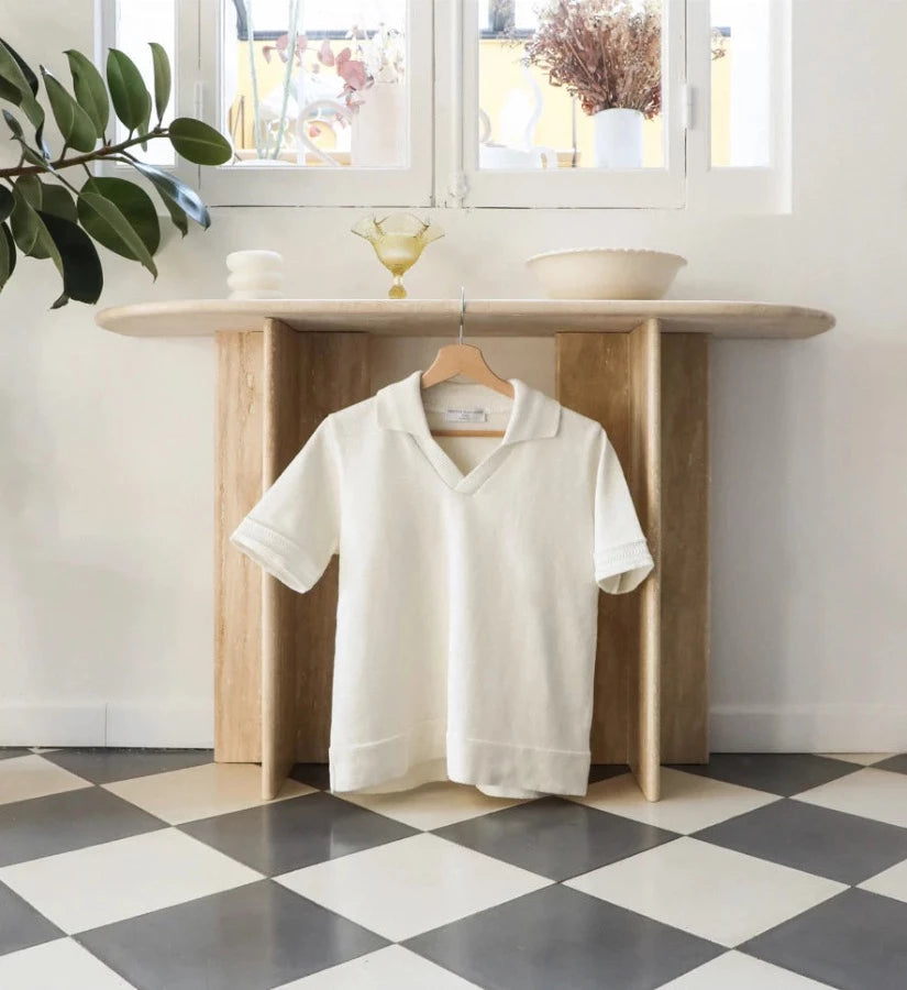 Polo en coton bio et polyester recyclé