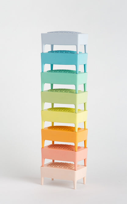 Porte savon en plastique recyclé - jaune