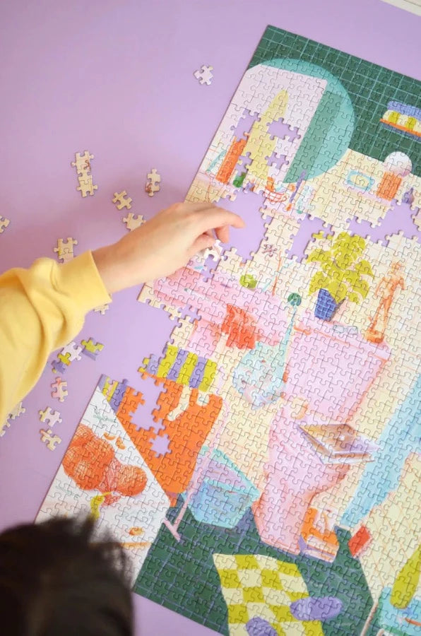 Puzzle 1000 pièces - La soirée mousse