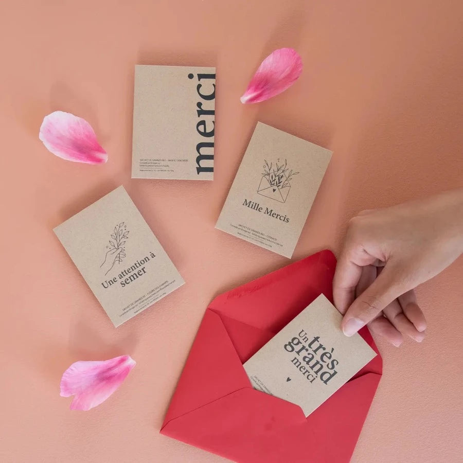 Graines à planter Merci - La Fabrique à Sachets