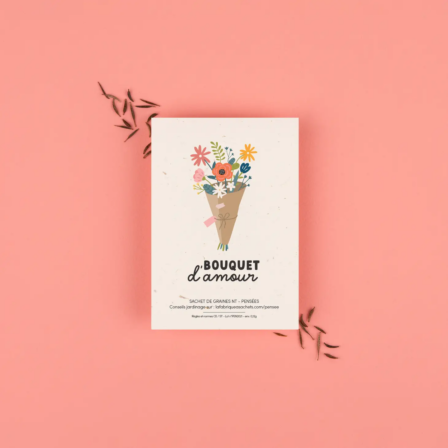 Sachet de graines - Bouquet d'amour