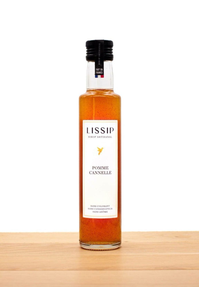 Sirop artisanal pomme cannelle Lissip