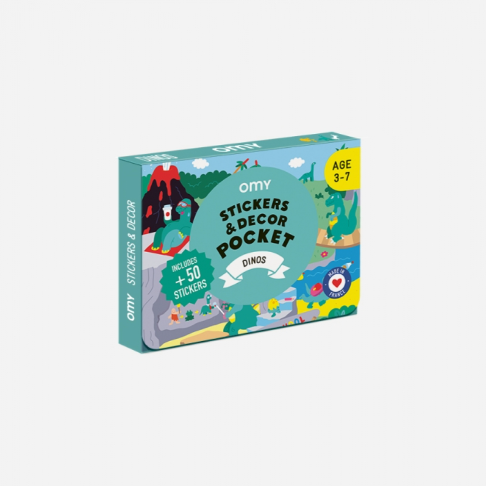 Stickers et decor dinos OMY