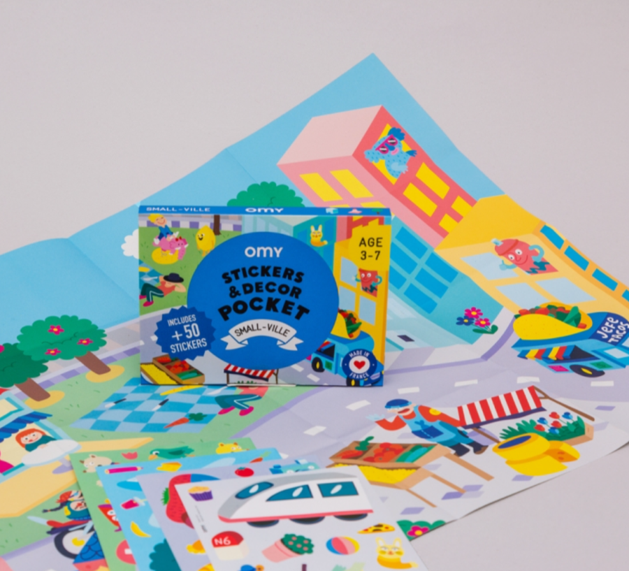 Stickers et decor small ville OMY