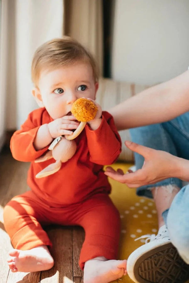 T-shirt évolutif terracotta Pop kidz