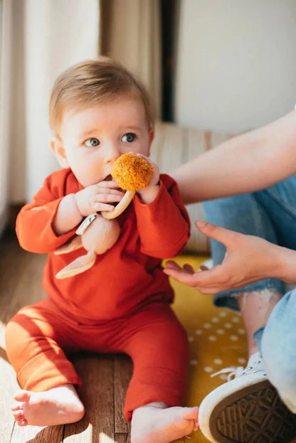 T-shirt évolutif terracotta Pop kidz