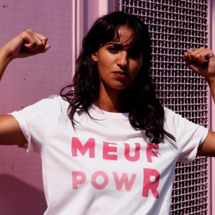 T-shirt Girl Power Meuf