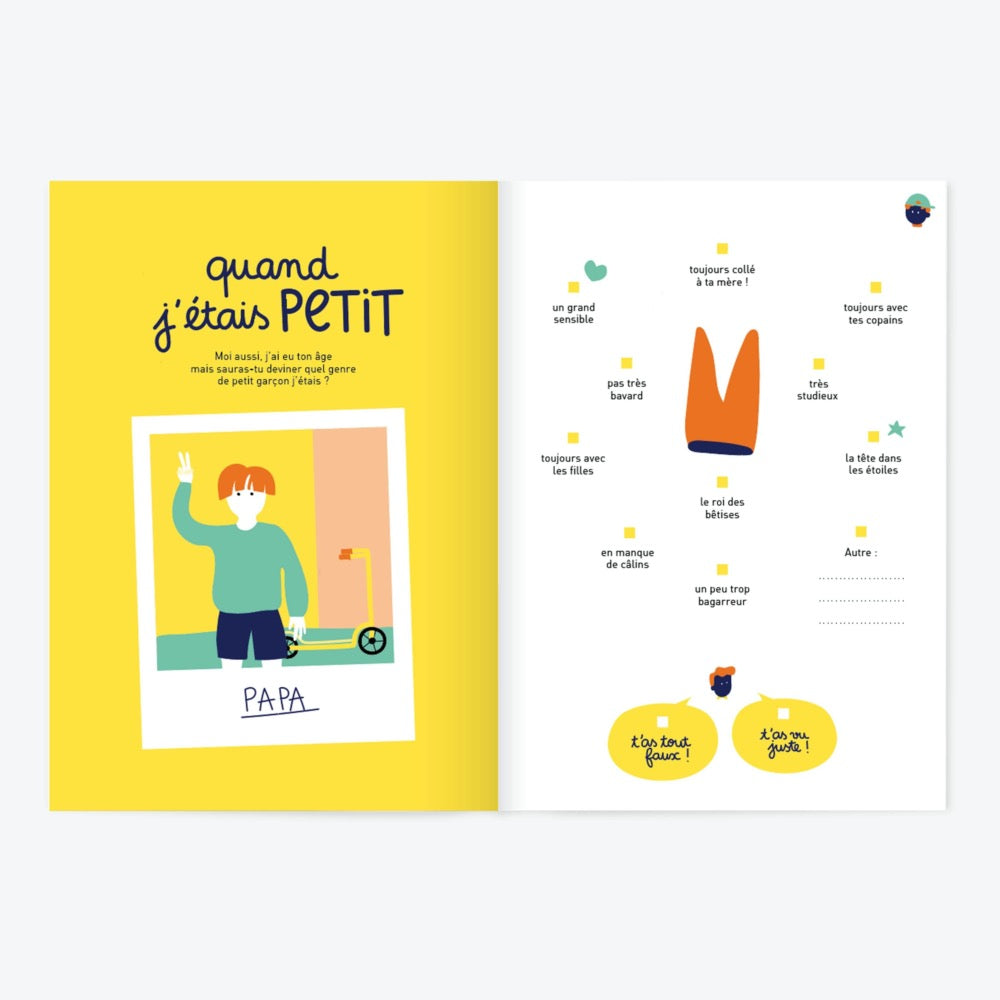 Telle mère tel fils, livre à remplir à 2. Edition minus