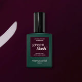 Vernis Green Flash Aubergine Semi permanent