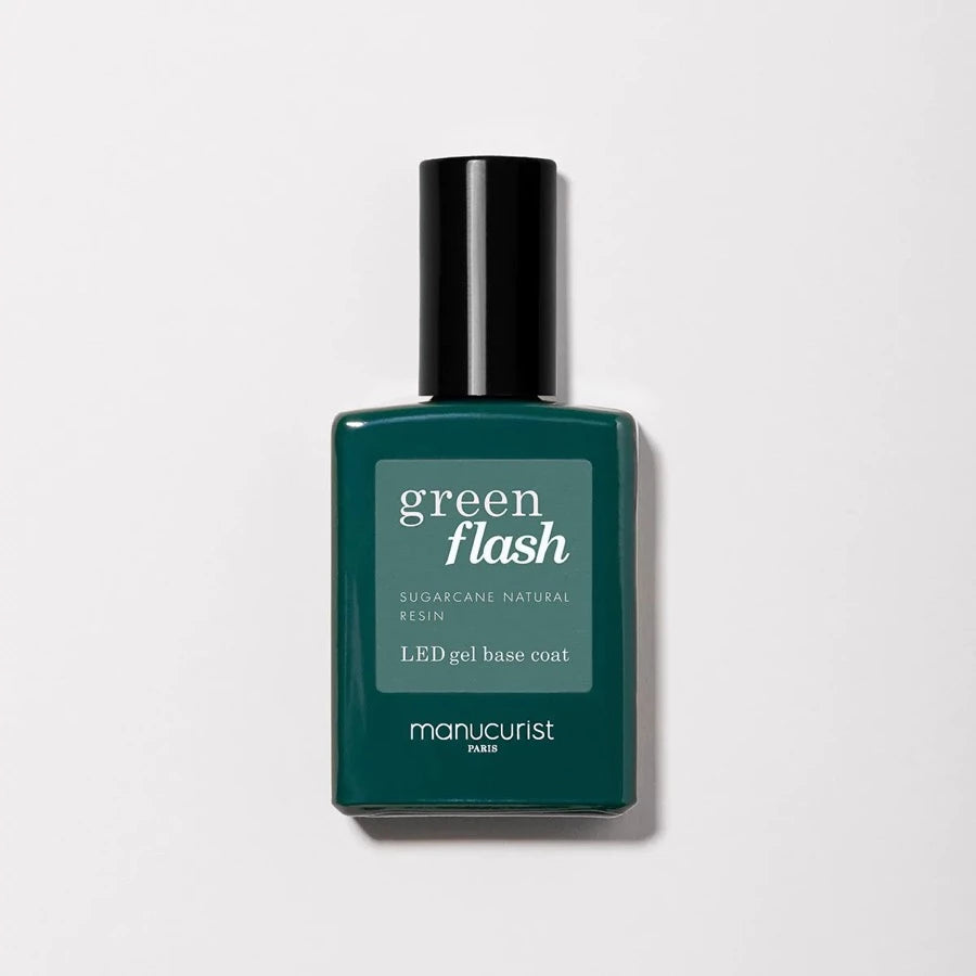 Base coat green flash semi permanent Manucurist