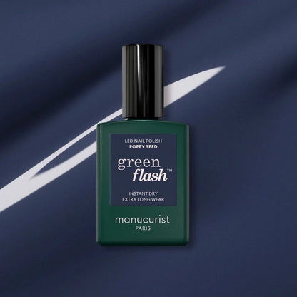 Vernis Poppy seed Green Flash semi permanent Manucurist