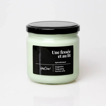 Bougie végétale à base de cire de soja. Made in France.