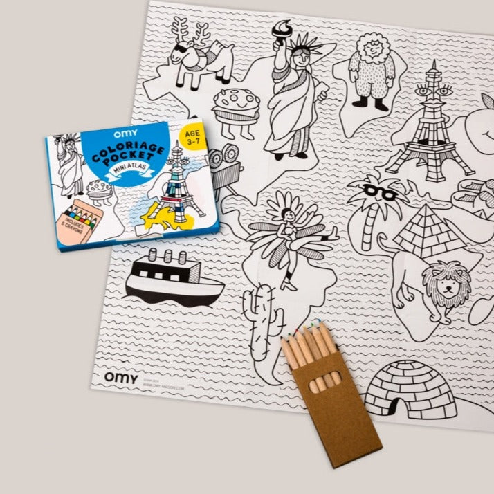 Coloriage de poche Mini Atlas