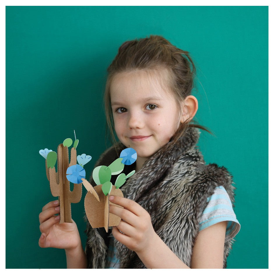 Kit loisir créatif - Mes cactus colorés Pirouette Cacahouète