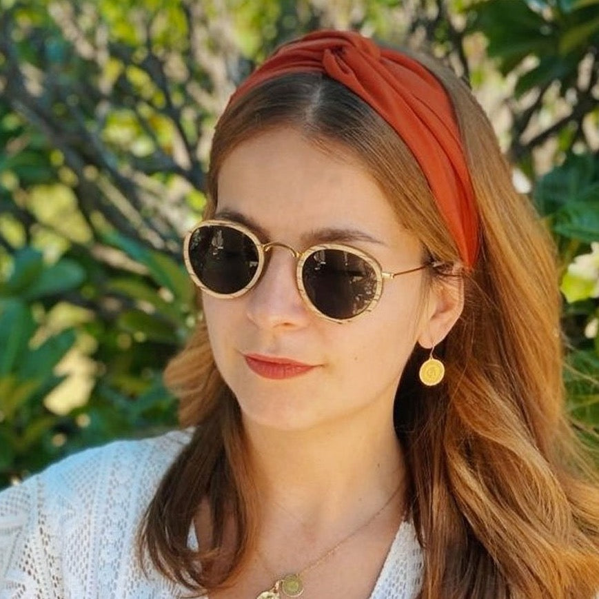 Headband terracota made in Paris Laure Derrey