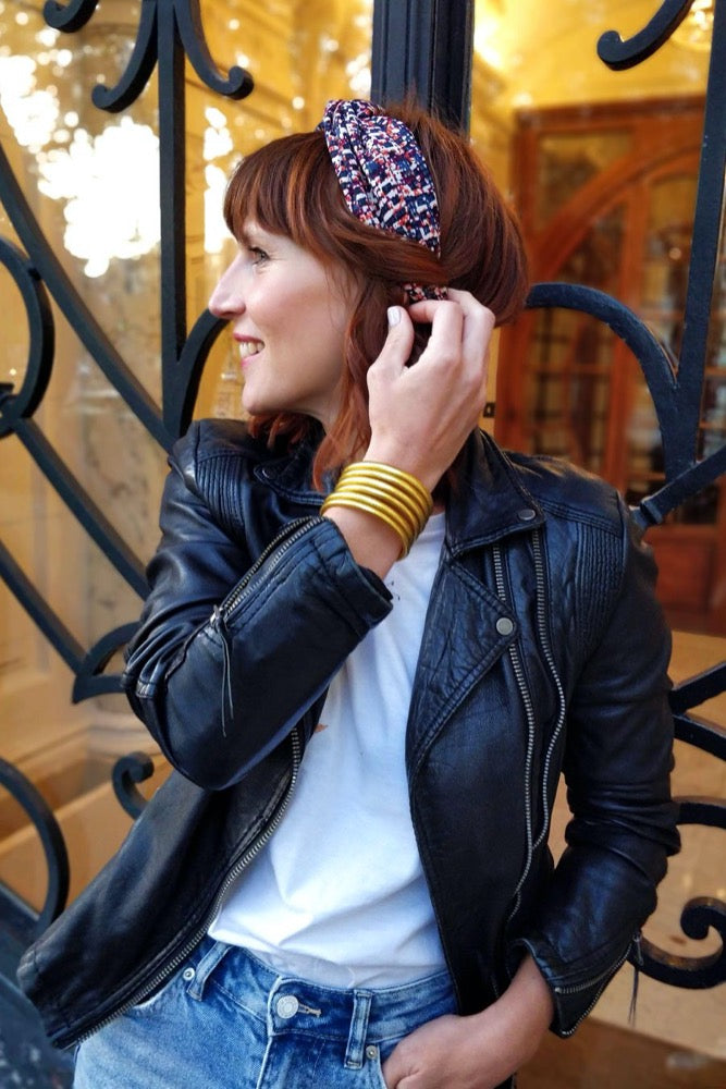 Headband rétro tessa made in Paris Laure Derrey
