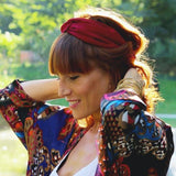 Headband uni Bordeaux Made in Paris Laure Derrey