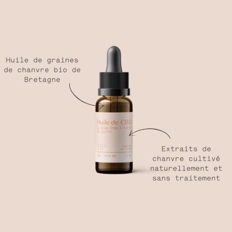 Huile de CBD 15% Heméka