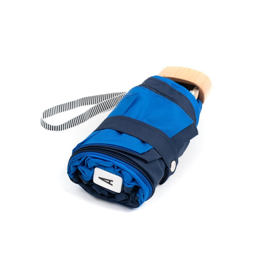 Parapluie bicolore bleu roi/marine Anatole Paris