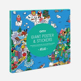 Poster à sticker Atlas OMY