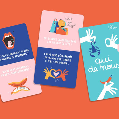 Jeux de cartes : Qui de nous 2, 5 minutes de moments complices