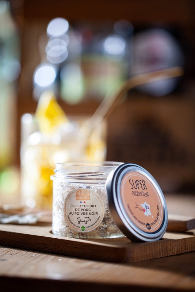 Rillettes Bio de porc noir de bigore au poivre noir